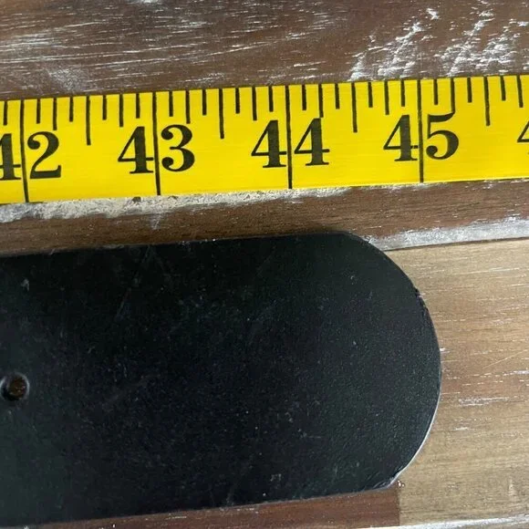 Coldwater Creek Womens Genuine Leather Belt Size L Black Embroidered Western Boh - Picture 4 of 11